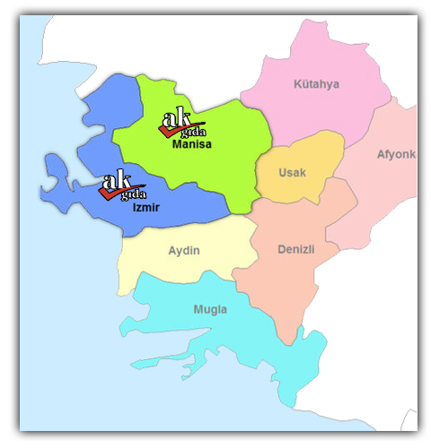 Teslimat yaptığımız bölgeler